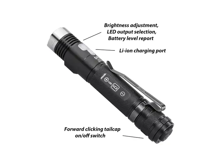 EAGTAC D Series DX30LC2-SR Side-LED Rechargeable LED Flashlight Kit w/ Free Shipping — 3 models - view 5